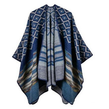 Moda Luz Confortável Mulher Bonita Menina AZTEC e tarja Poncho &amp; Wraps viscose falso pashmina xale pashmina turca